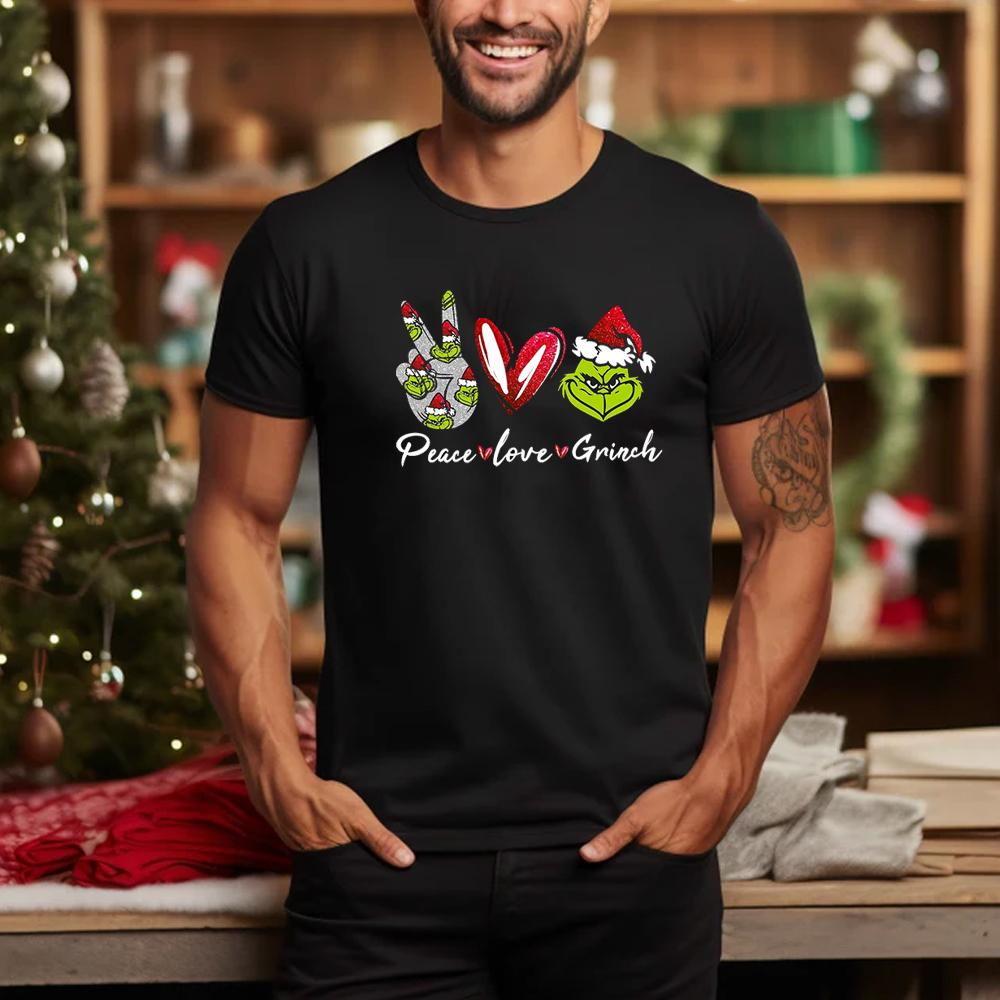 Christmas Grinch Funny Holiday Classic Fan Unisex T-Shirt - Picture 1 of 4